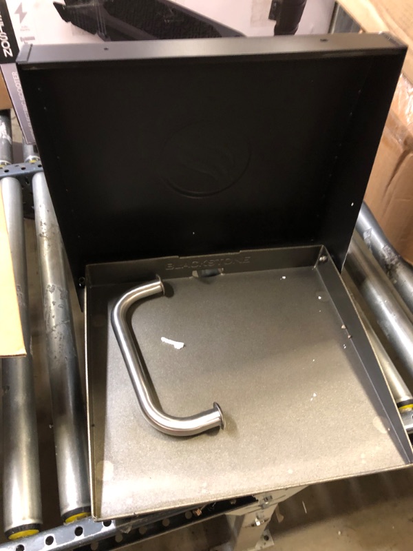 Photo 1 of Blackstone 1814 Tabletop Griddle with Stainless Steel Front Plate and Hood 17"