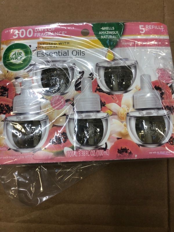 Photo 2 of 0.67 oz. Vanilla and Pink Papaya Scented Oil Automatic Air Freshener Refill (5-Pack)