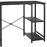 Photo 1 of  Basics Classic, Home Office Computer Desk With Shelves, Black