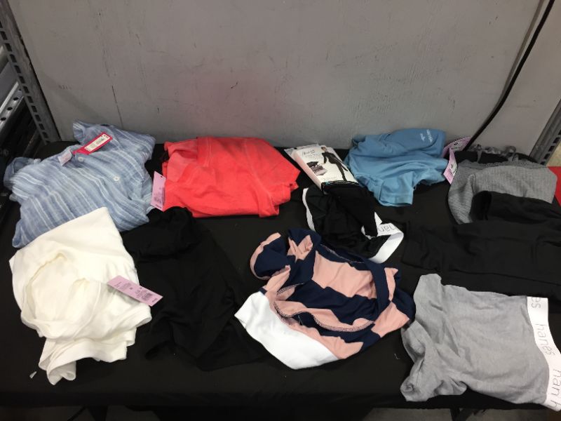 Photo 1 of BAG LOT OF CLOTHING DIFFERENT SIZES AND STYLES --SOLD AS IS ---