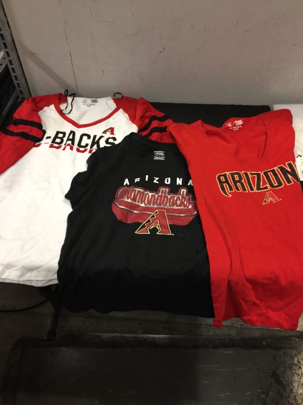 Photo 1 of ARIZONA DIAMONDBACKS SHIRTS SIZE XS,S AND XL 