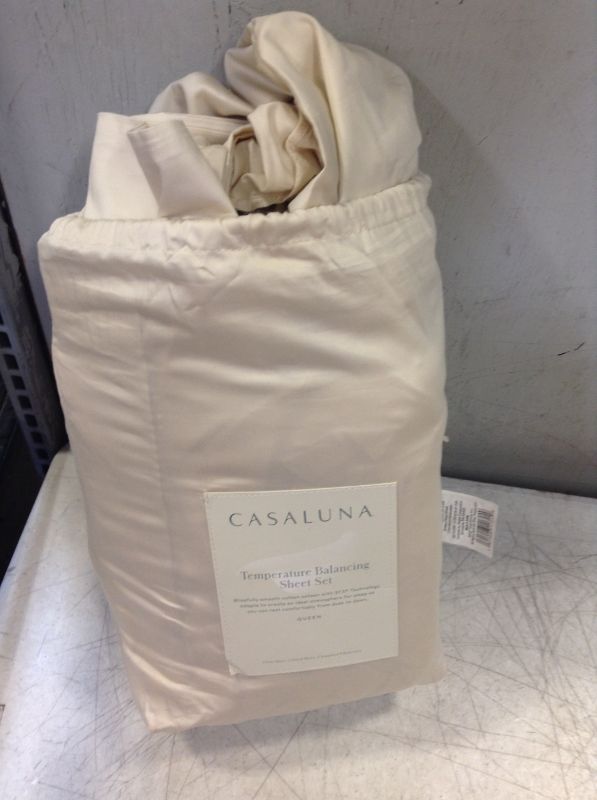 Photo 2 of 300 Thread Count Temperature Regulating Solid Sheet Set - Casaluna™