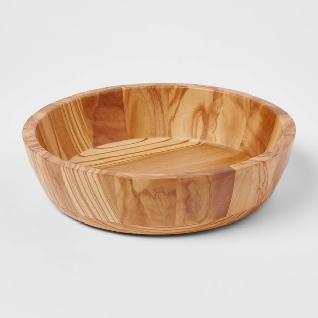 Photo 1 of 32oz Olivewood Serving Bowl - Threshold™ - HAS SOME STICKER RESIUDE -