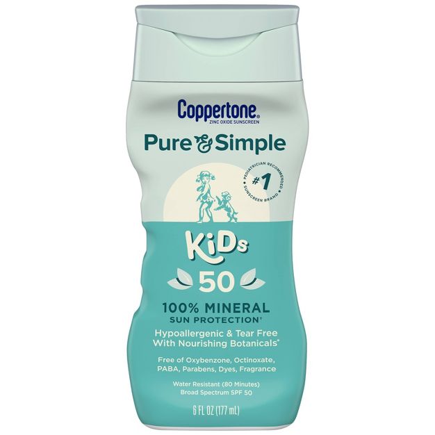 Photo 1 of Coppertone Kids Pure and Simple Botanicals Sunscreen Lotion- SPF 50 - 6oz