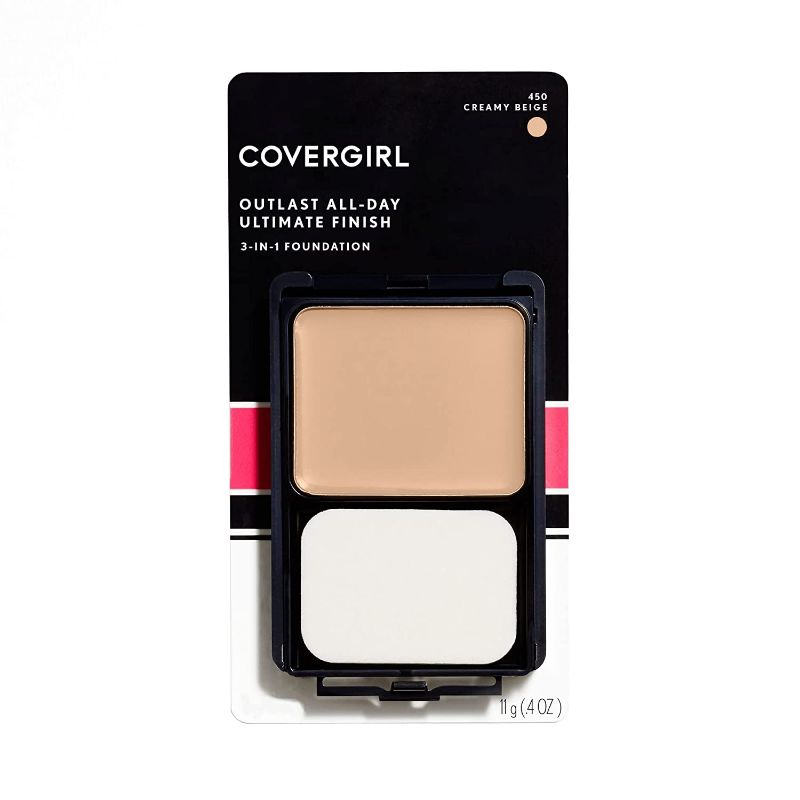 Photo 1 of 2 PK COVERGIRL Outlast All-Day Ultimate Finish Foundation, Creamy Beige, 0.4 Ounce
