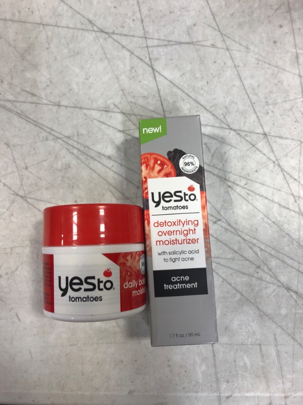 Photo 2 of Yes To Daily + Overnight Moisturizer - Tomato - 2pk/1.7 fl oz  BB 11/2022 --