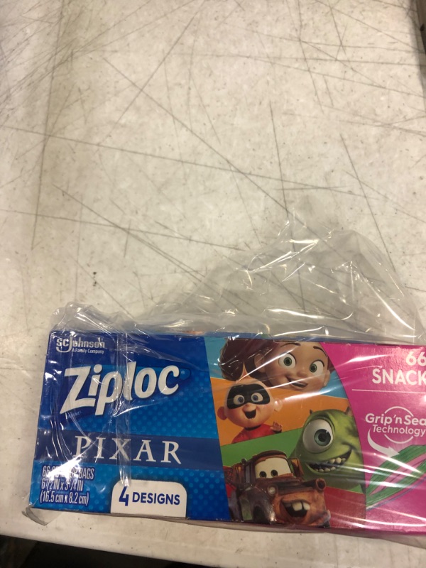 Photo 4 of Ziploc Brand Snack Bags featuring Disney and Pixar Designs, 66 ct