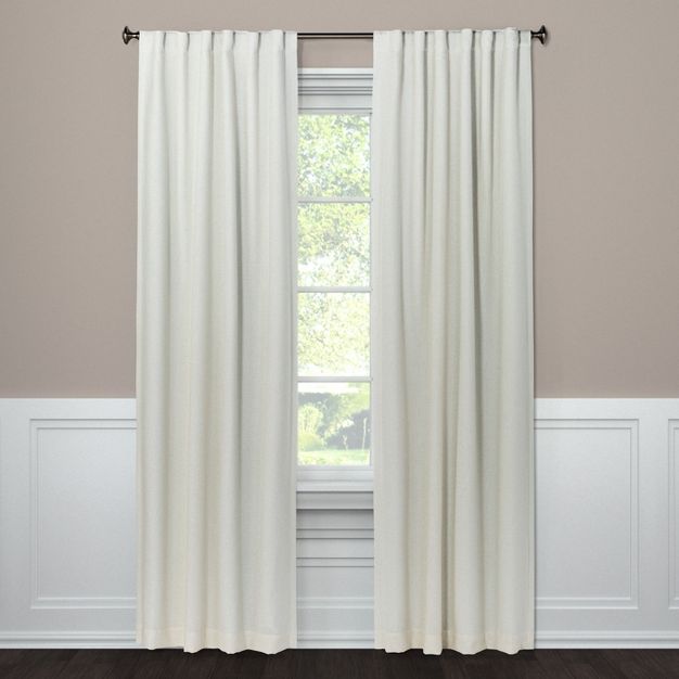 Photo 1 of 2pc Blackout Aruba Linen Window Curtain Panel - Threshold™

