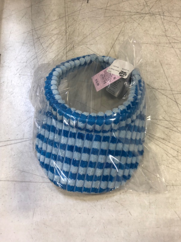 Photo 4 of  Women's Striped Terry Cloth Visor - Wild Fable Blue