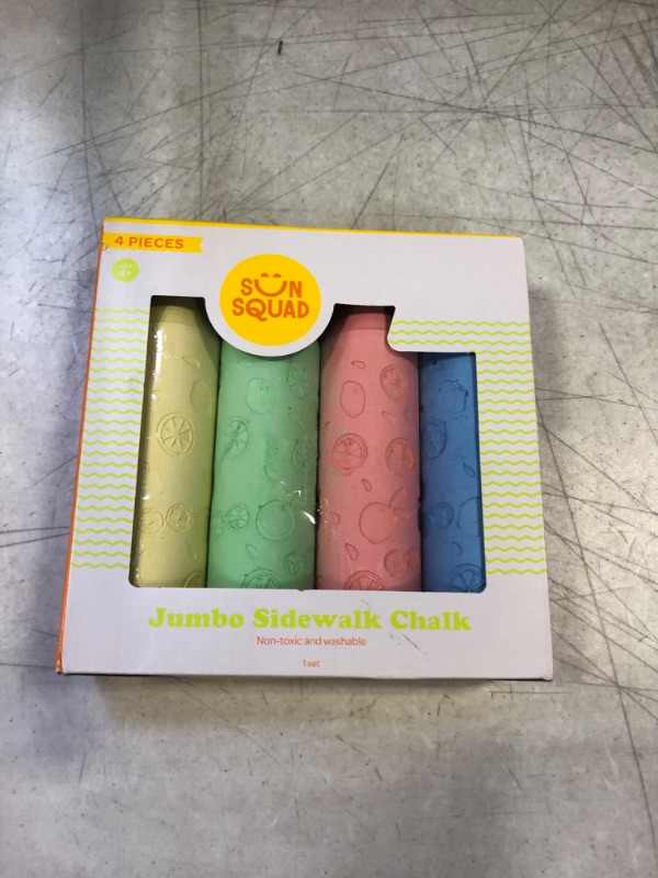 Photo 2 of 4pc Jumbo Sidewalk Chalk - Sun Squad