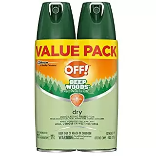 Photo 1 of  OFF! Deep Woods Insect Repellent Aerosol, Dry, Non-Greasy Formula, Bug Spray 2 Pack 