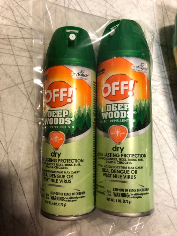 Photo 4 of  OFF! Deep Woods Insect Repellent Aerosol, Dry, Non-Greasy Formula, Bug Spray 2 Pack 