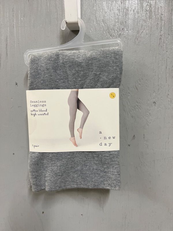 Photo 2 of A New Day Women's Cotton Blend Seamless Rise Leggings-SIZE S/M