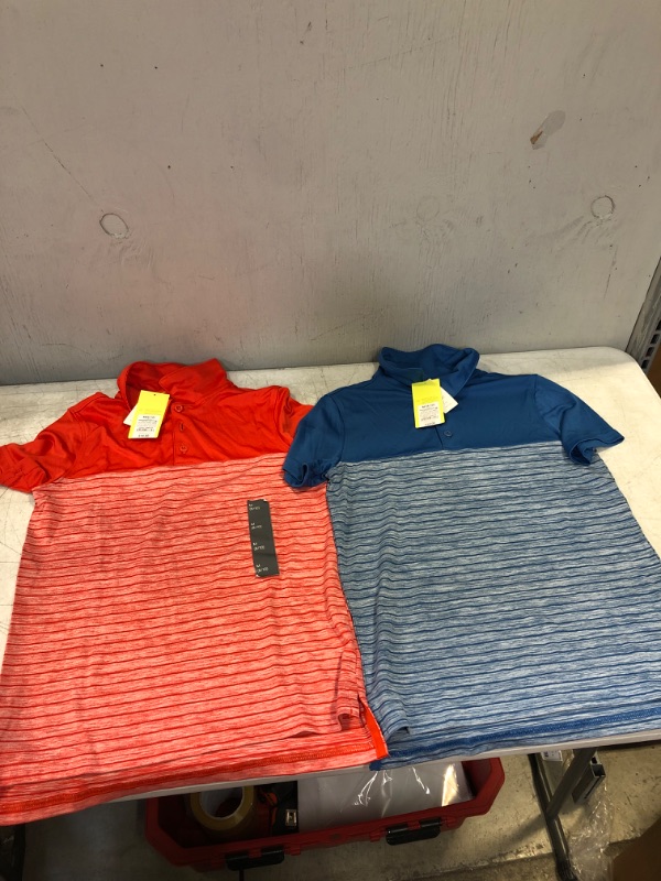 Photo 1 of 2 PC TODDLER POLO SHIRTS, SIZE MEDIUM
