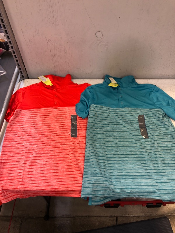 Photo 1 of 2 PC TODDLER POLO SHIRTS, SIZE LARGE
