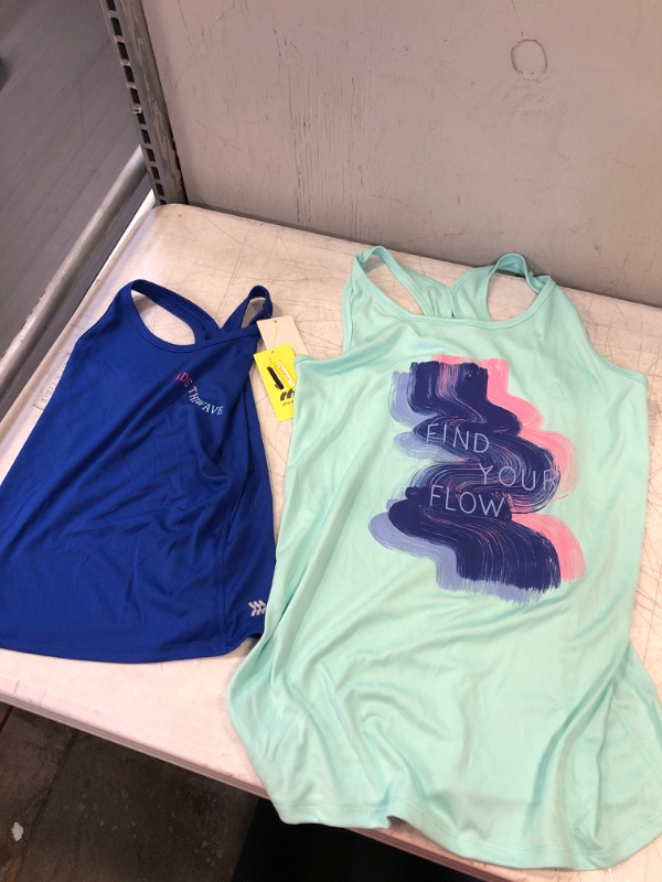 Photo 1 of 2 PC TODDLER GIRL TANK TOPS, SIZE XS & XL