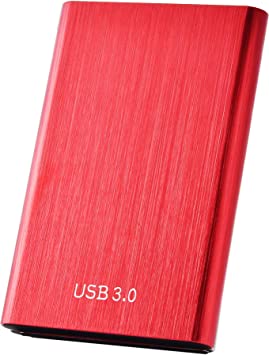 Photo 1 of External Hard Drive 2TB High Speed USB 3.1 Portable Hard Drive Portable External Hard Drive External HDD 2000GB for Mac, PC, Laptop-(2TB Red)
