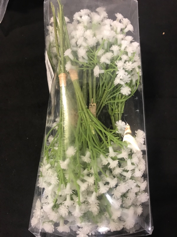 Photo 3 of Babies Breath Flowers Artificial Fake Gypsophila DIY Floral Bouquets Arrangement Wedding Home Decor 10PCS