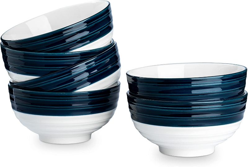 Photo 1 of  LAUCHUH CEREAL BOWL SET, 26 OUNCES FOR SOUP, SALAD AND RAMEN, BOWL SET  6 RED (2ND PHOTO)