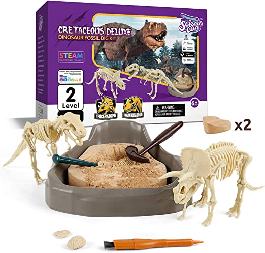 Photo 1 of Science Can Dinosaur Digging Fossil Kit for Kids, Dinosaur Bones Excavation Kit, Science STEM Activities for Kids Dinosaur Toys for 5 6 7 8 Year Old Boys and Girls Gifts
