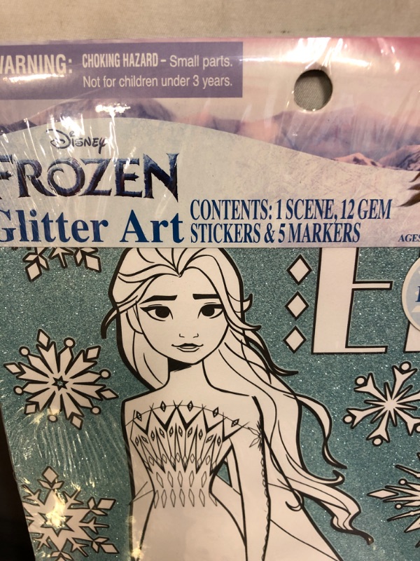 Photo 1 of DISNEY PRINCESS FROZEN GLITTER ART , GIRLS CRAFTS , 4 COUNT 