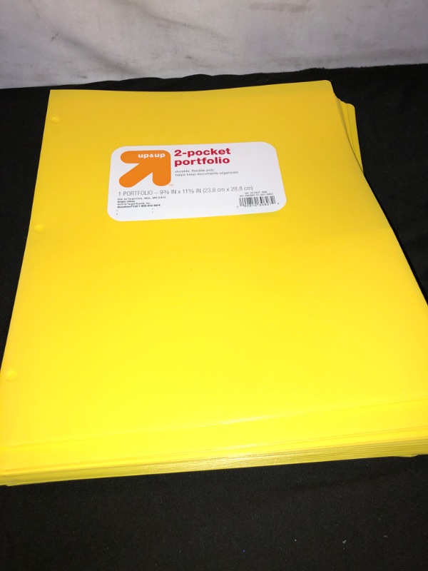 Photo 2 of 2 Pocket Plastic Folder - up & up™ 25 COUNT 