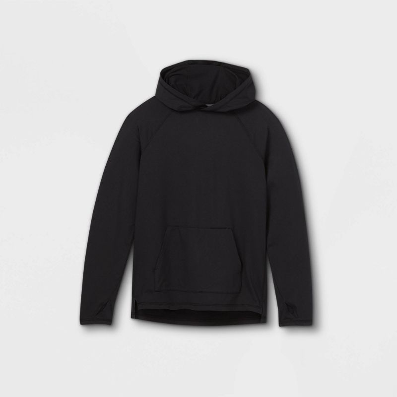 Photo 1 of boys soft pullover hoodie black all in motion size med 8/10