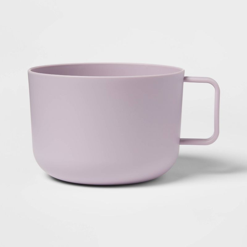 Photo 1 of 30oz Plastic Soup Mug - Room Essentials™  LIGHT PURPLE / LAVENDAR 3 COUNT 