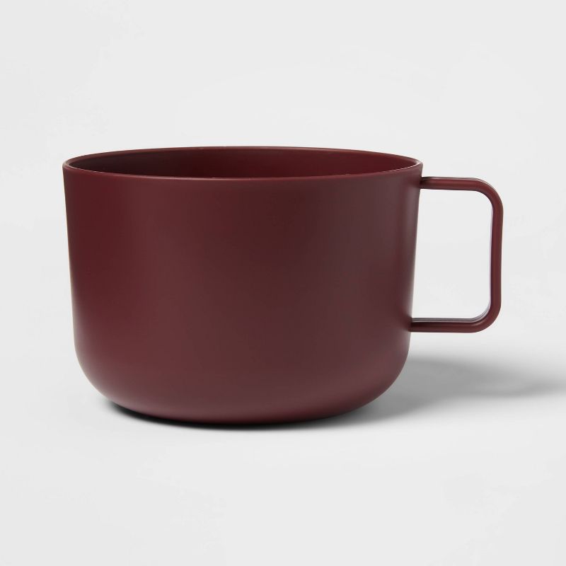 Photo 1 of 30oz Plastic Soup Mug - Room Essentials™ , MAROON / DARK RED 3 COUNT 