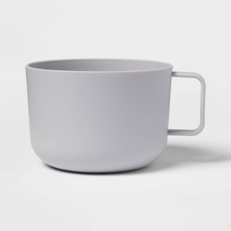 Photo 1 of 30oz Plastic Soup Mug - Room Essentials™ , GRAY 4 COUNT 