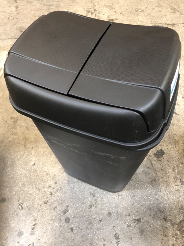 Photo 3 of 13.3gal Pivot Lid Waste Can Black - Room Essentials™