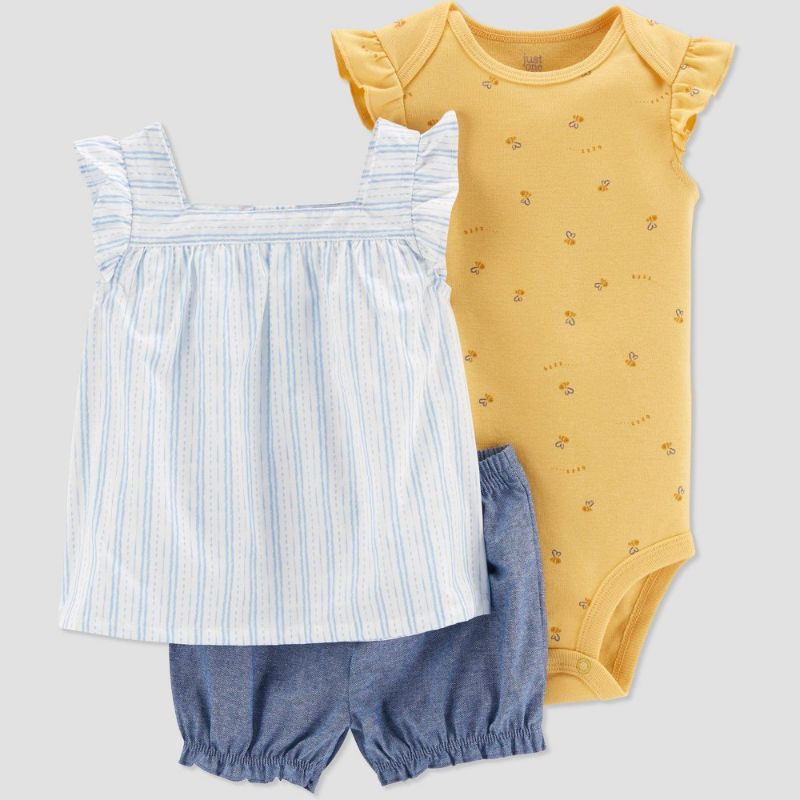 Photo 1 of Baby Girls' Bee Striped Top & Bottom Set - Just One You® Made by Carter's SIZE 18M 