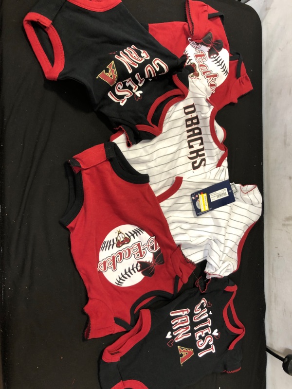 Photo 1 of Arizona Diamondbacks Set of 3 BABY ONESIES / CREEPERS , SIZE 0/3M... 2 COUNT 