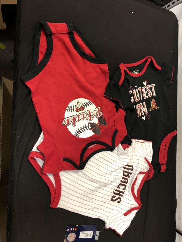 Photo 1 of Arizona Diamondbacks Set of 3 BABY ONESIES / CREEPERS , SIZE 18 MONTHS... 3 COUNT 