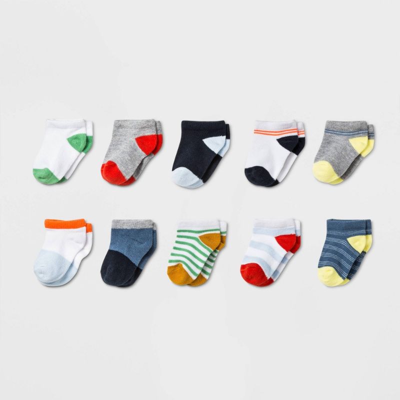 Photo 1 of Baby Boys' 10pk Low Cut Socks - Cat & Jack™ 6-12M