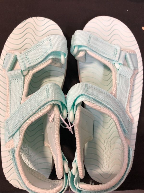 Photo 2 of  BIG Kids' Emery Ankle Strap Sandals - Cat & Jack Mint Green 2