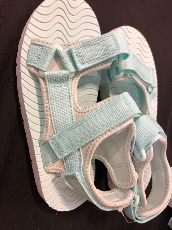 Photo 1 of  BIG Kids' Emery Ankle Strap Sandals - Cat & Jack Mint Green 2