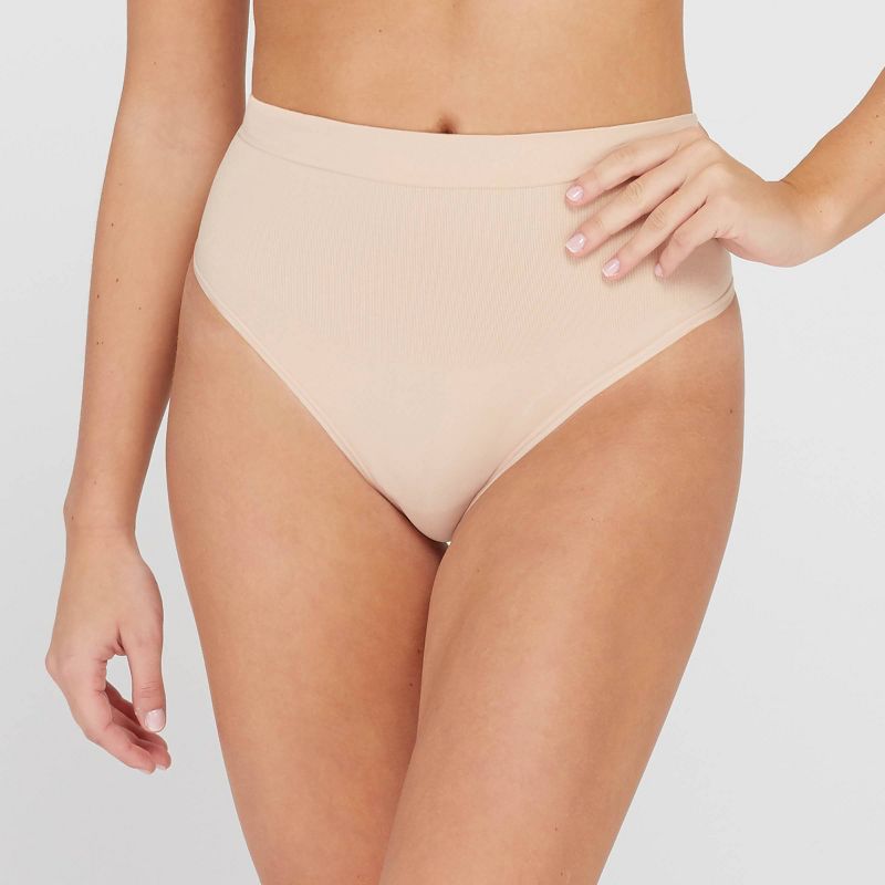 Photo 1 of Assets by Spanx Women's All Around Smoothers Thong   M