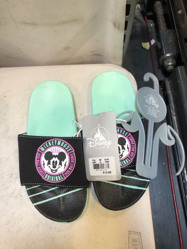 Photo 3 of Boys' Disney Mickey Mouse Swim Slide Sandals - 
SIZE 11-12 - Disney Store, Black/Blue
