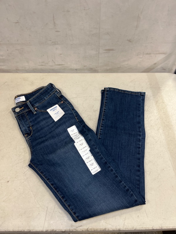 Photo 2 of DENIZEN from Levi's Women's Mid-Rise Modern Slim Jeans - Dark Blue 2
