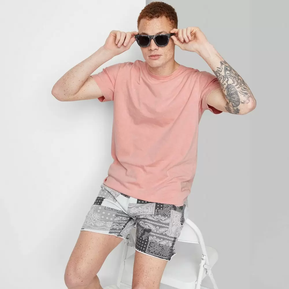 Photo 1 of 3PCS - Men's Short Sleeve T-Shirt - Original Use Light Pink - SIZE: S
