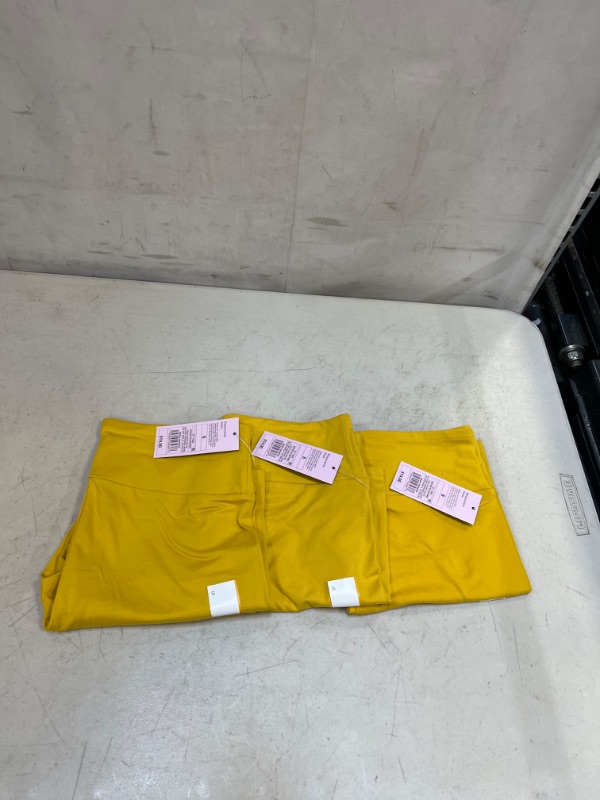 Photo 2 of 3PCS - Women's Ultra Soft Bike Shorts - Wild Fable Mustard Yellow - SIZE: S
