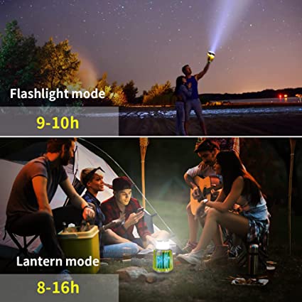 Photo 3 of Rechargeable Electric Camping Lantern: Battery Powered Lantern with Portable Camping Light & Cordless Outdoor Lamp for Patio Indoor Tent
