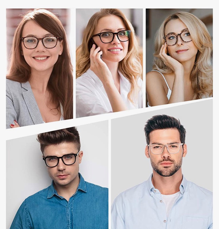 Photo 1 of BLS Progressive Multifocus Reading Glasses Blue Light Blocking, Anti Eye Strain/Glare/UV Filter Computer Readers Eyeglasses, PWR : 1.5, COLOR: TORTOISE
