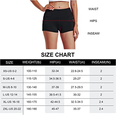 Photo 3 of 2 PCS - Jimilaka Women's 8" /5" /2" High Waist Biker Shorts with Pockets Yoga Workout Running Bike Athletic Compression Shorts - SIZE : M
