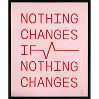 Photo 1 of 16" x 20" Nothing Changes Framed Wall Canvas - Tré Seals

