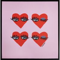 Photo 1 of 20" x 20" 4 Hearts Framed Wall Canvas - Kendra Dandy


