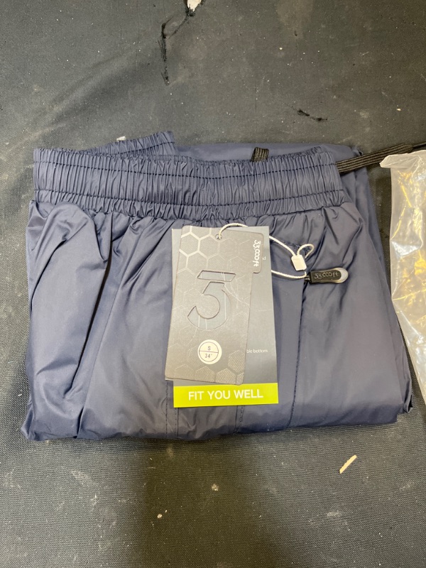 Photo 1 of 33,000ft Men's Rain Pants, Waterproof Rain Over Pants, Windproof Outdoor Pants for Hiking, Fishing
S