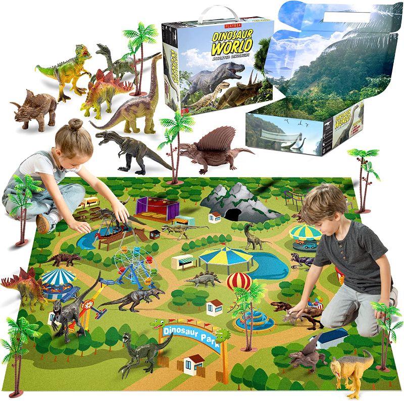 Photo 1 of Dinosaur Toys for Kids Toys - 9 Realistic Dinosaurs Figures with Activity Play Mat & Trees | Kids Dinosaur Toys | Dinosaur Toy | Dinosaur Toys for Kids 3-5 5-7 | Dino Toys Kid Toys | Toddler Boy Toys

(factory sealed)