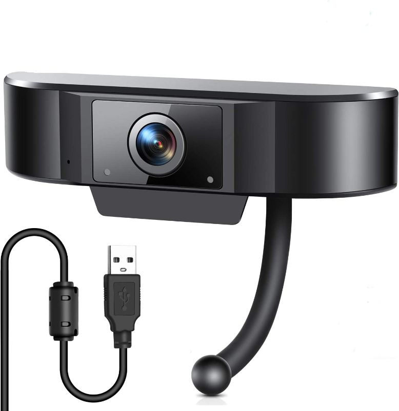 Photo 1 of Webcam with Microphone,1080P HD Web USB Camera,Streaming Computer Web Webcam for PC Desktop Laptop with Built-in Mic,for Video Conferencing,Online Teaching/Business Meeting-Latest Style
